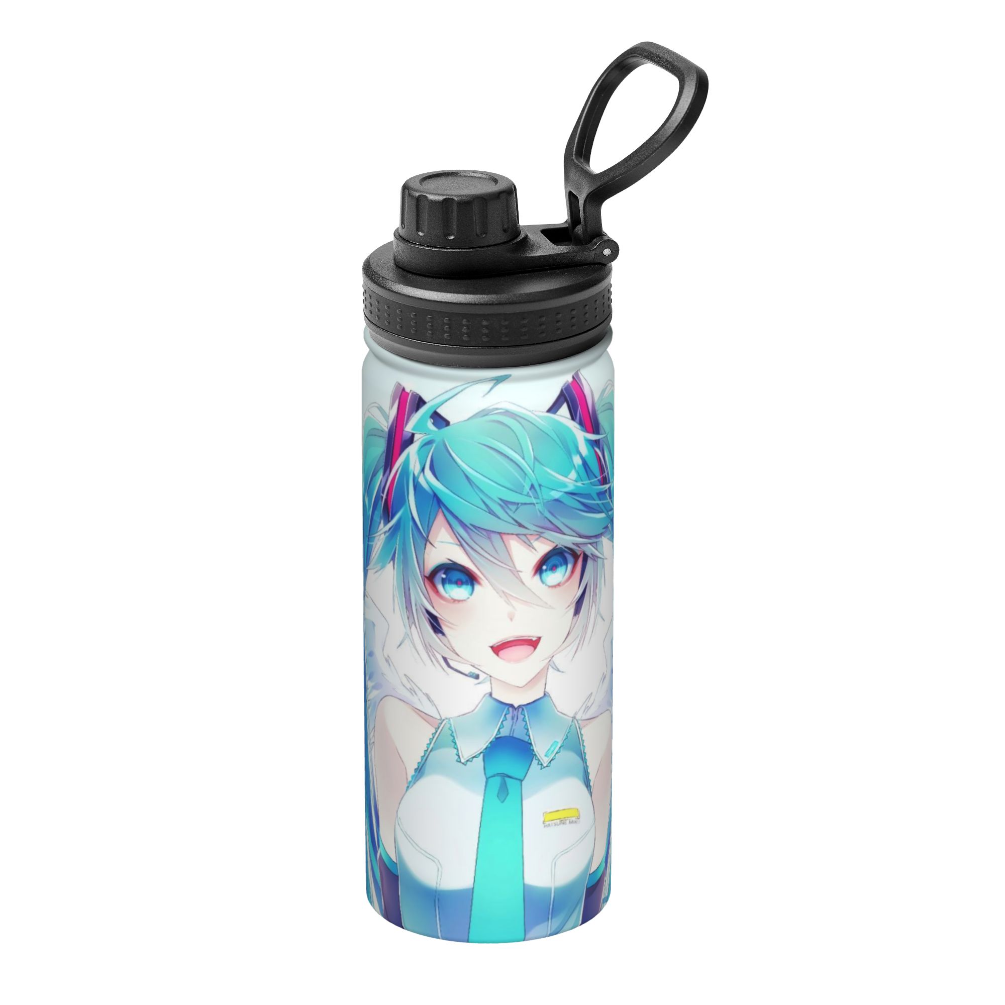 Sports Water Bottle Insulated - Аниме Hatsune Miku, спортивная термокружка объемом