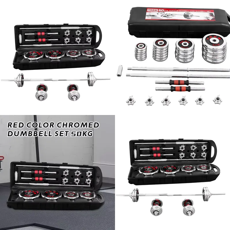 Dumbbell Set - Набор регулируемых чугунных гантелей 50 кг,