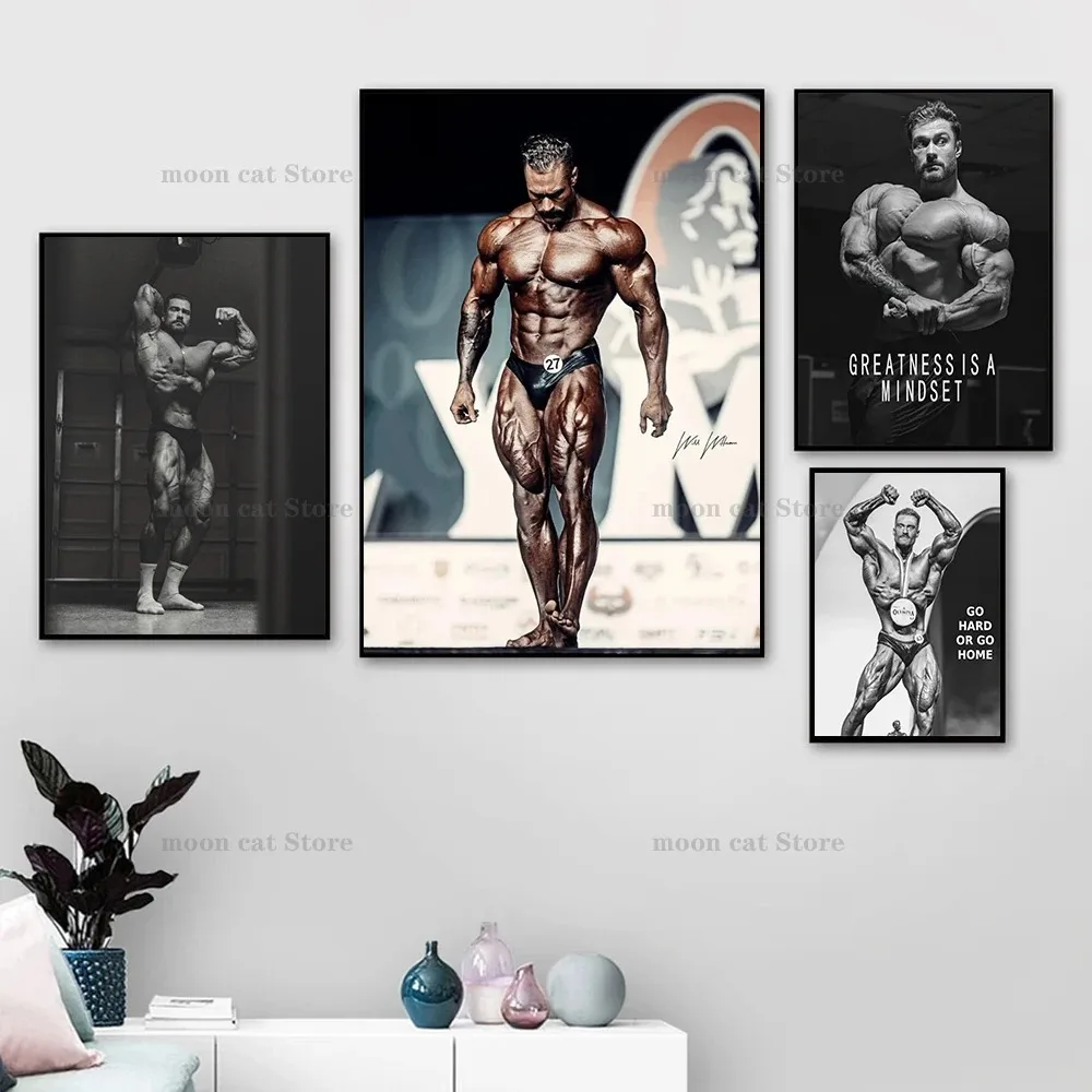 Sports Equipment Poster - Картина на холсте Крис Бамстед Бодибилдер