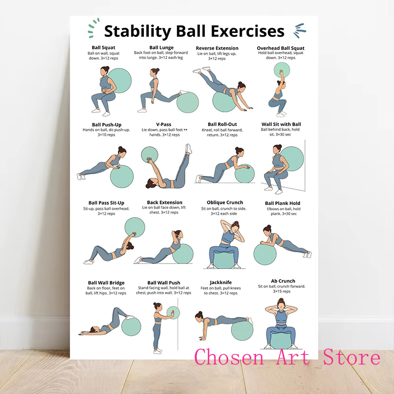 Фитнес Упражнения Расписание П – обзор и цена Sports Equipment Poster