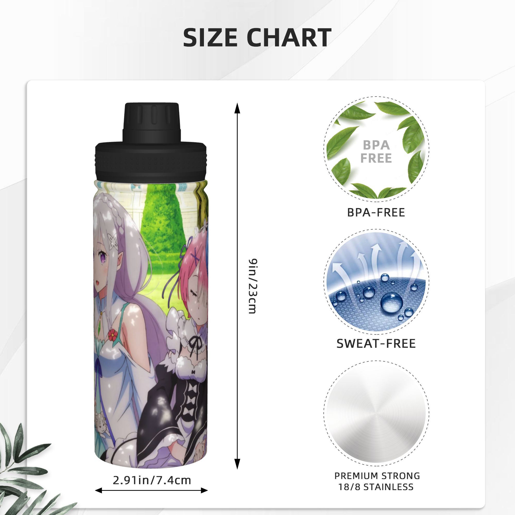Аниме R-Re Zero, спортивная те – обзор и цена Sports Water Bottle Insulated