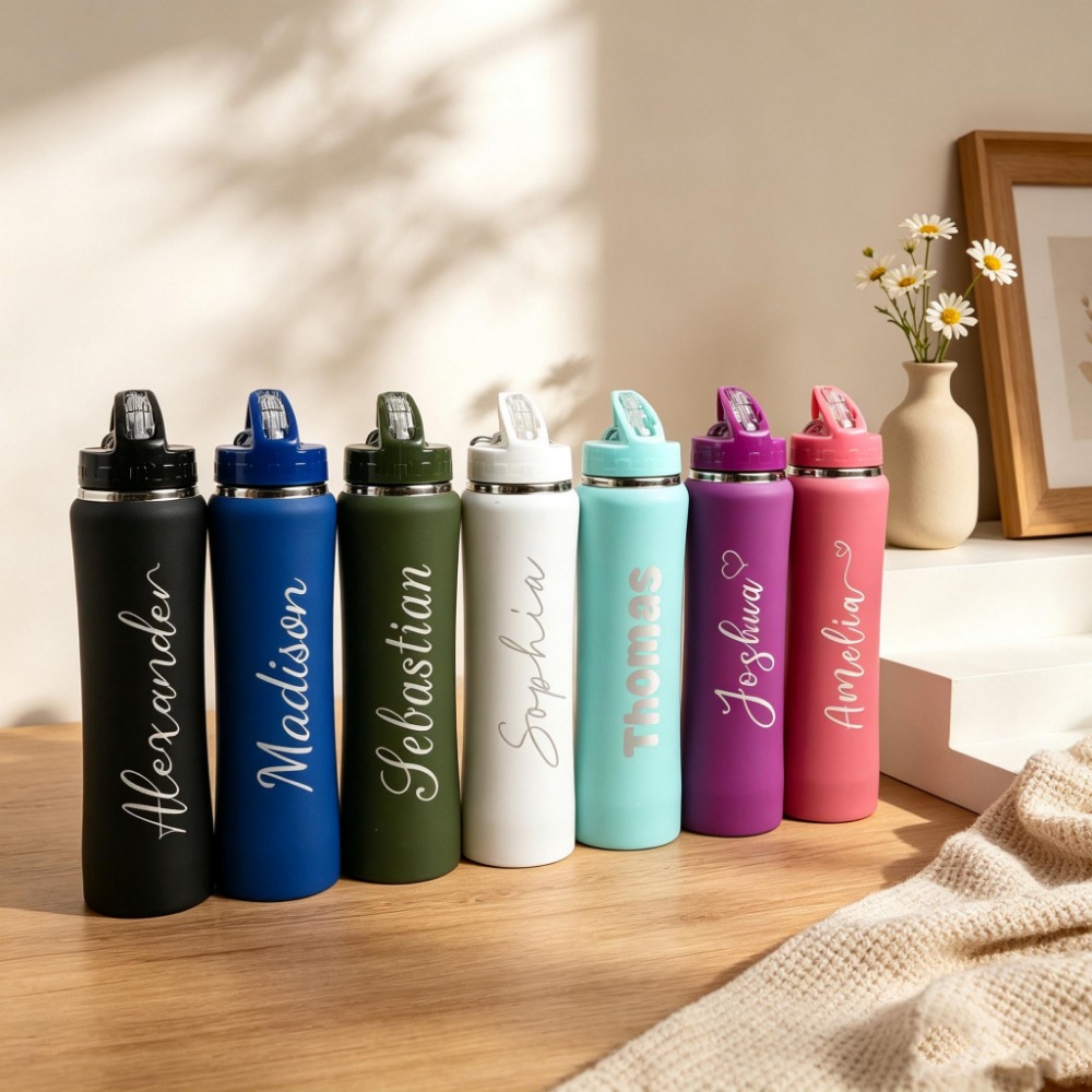 1. Персонализированная бутылка – обзор и цена Sports Water Bottle Insulated
